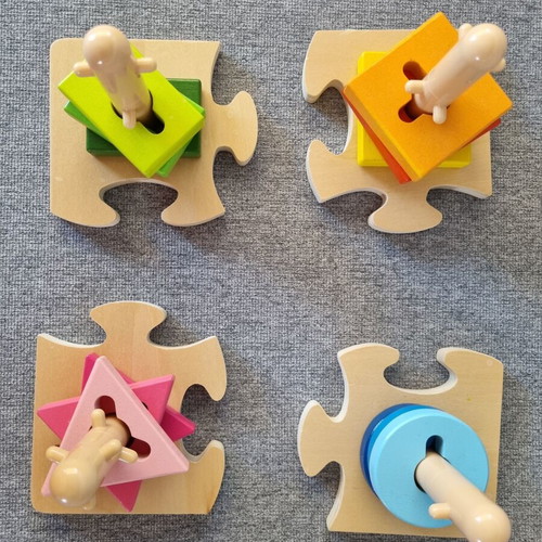 Hape Wooden Shape Sorting Toy like new for 18+ months