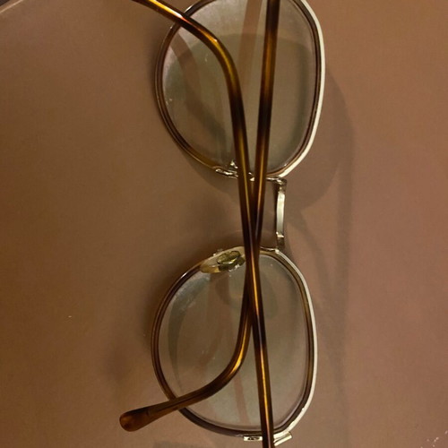 Vintage Italian glasses like new, beige and brown
