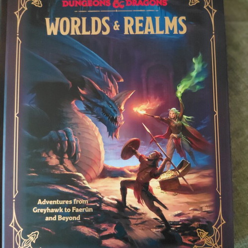 Dungeons & Dragons Worlds and Realms book like new, English