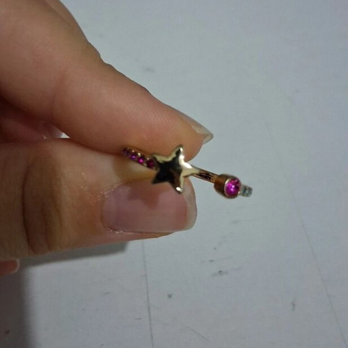 Avon ring 18.1 mm like new, multicolor gold tone