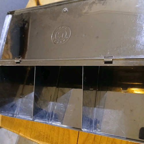 Inox Etan case with compartments used