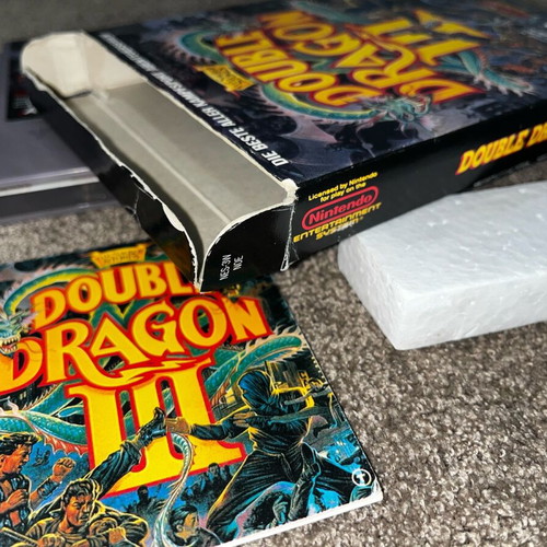 Nintendo NES Double Dragon 3 game used with cartridge, box and manual