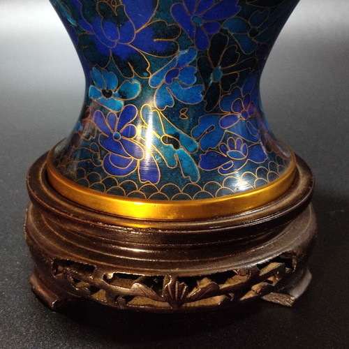 Cloisonné Vase 33cm like new without base