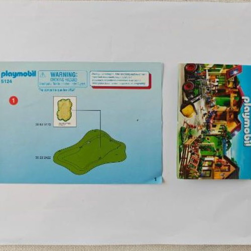 Playmobil 5124 Stable with Calf like new, complete set