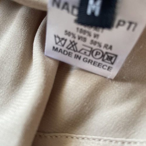 Nadia Rapti mini skirt, medium, beige and white