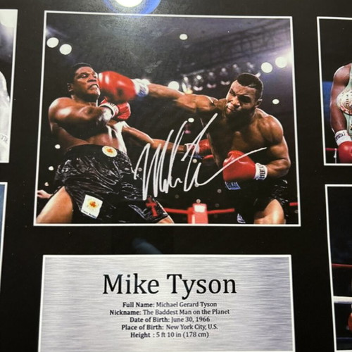 Mike Tyson Signed Replica A3 Poster with Frame