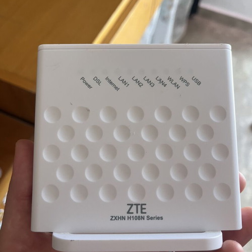 ZTE ZXHN H108N ADSL2+ Wireless Modem Router Wi-Fi 4, 4 Ethernet Ports