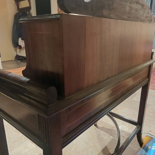 Art Nouveau Happiness of the Day desk used 1900s