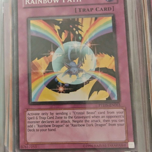 Yu-Gi-Oh card Rainbow Path like new