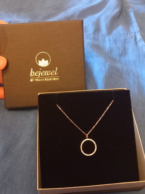Necklace by Thalia Exarchou with Circle of Life, new, silver