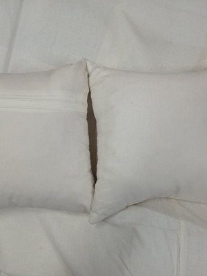 Decorative pillows used, pack of 2, 30x30 cm, white