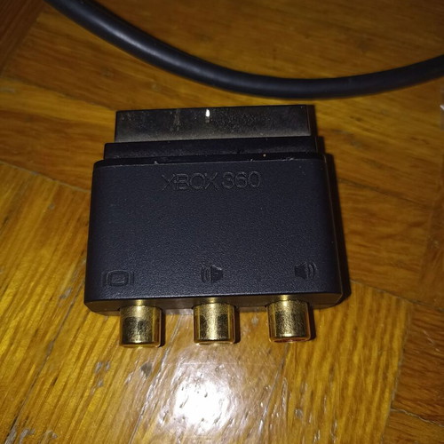 Xbox 360 SCART to RCA cable with 2 extra SCART adapters