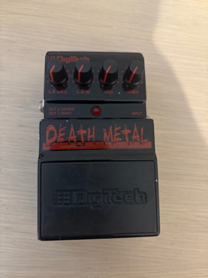 DigiTech Death Metal distortion pedal used
