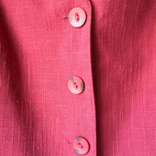 Vintage Vera Condotti red vest in viscose-linen like new