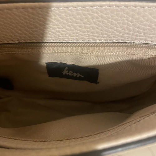 Kem leather crossbody bag beige like new