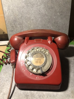 British General Post Office 706 CB GPO red vintage telephone