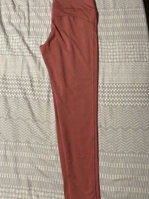Women's pink gym leggings used, size M