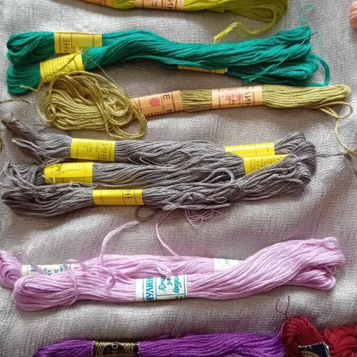 Cotton threads for embroidery like new, set of 40 pcs