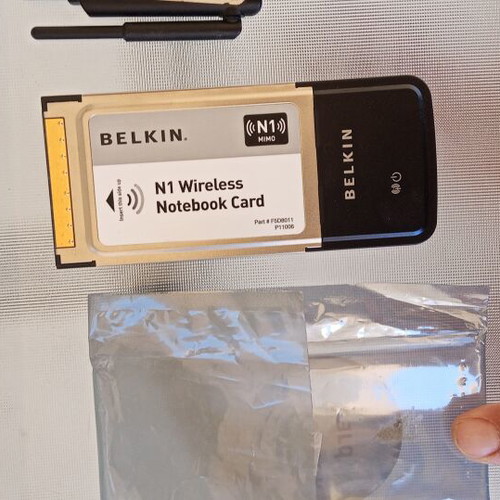 Retro PC accessories pack with Belkin Wi-Fi card, Acer reader & Hama Bluetooth