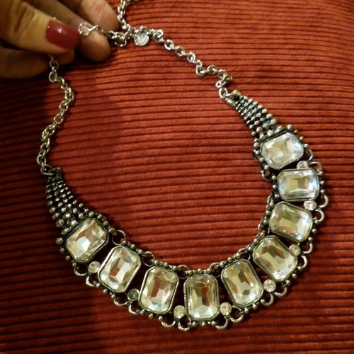 Necklace silver like new for special occasions