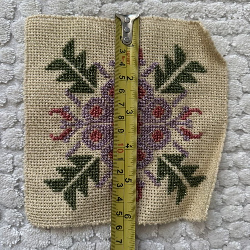 Embroidered coasters set of 2 with traditional floral design, like new