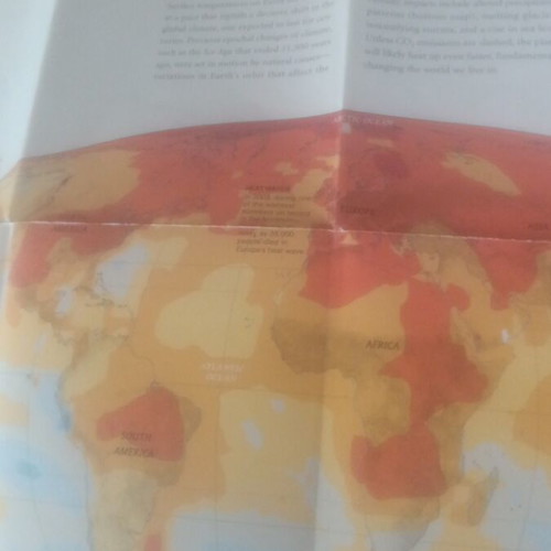 National Geographic Changing Climate double-sided poster like new