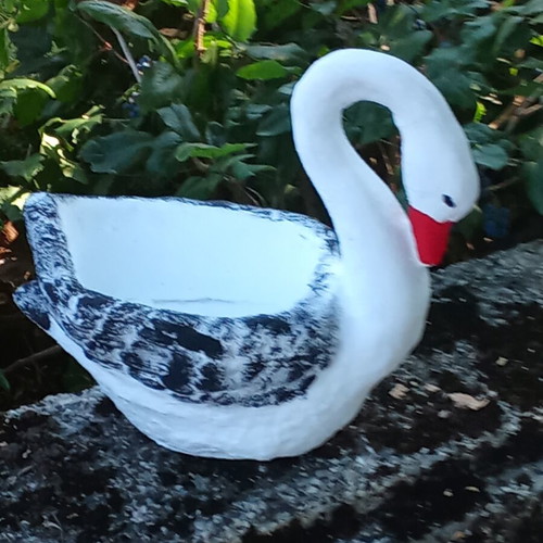 Swan Flower Pot New, Weather Resistant Figurine