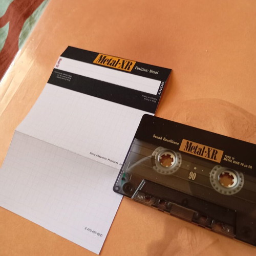 Sony Metal XR 90 Cassette Tape used, Type IV metal bias