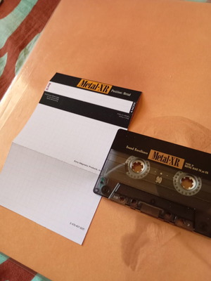 Sony Metal XR 90 Cassette Tape used, Type IV metal bias