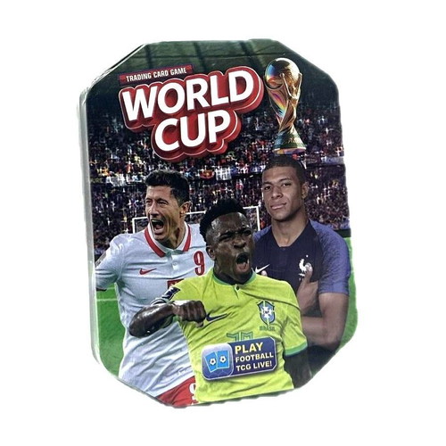 World Cup Trading Card Game με μεταλλικό κουτί αποθήκευσης καινούργιο