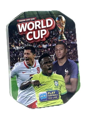 World Cup Trading Card Game με μεταλλικό κουτί αποθήκευσης καινούργιο