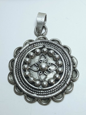 Silver boho pendant new