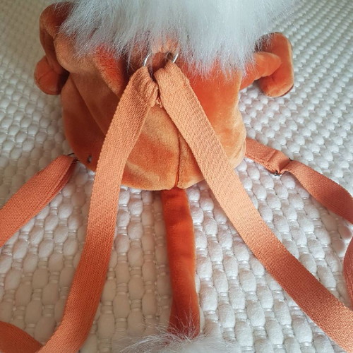 Mordillo large plush collectible backpack with orange lion