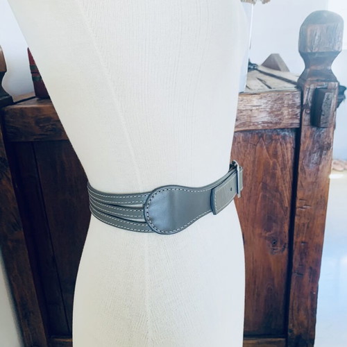 Paul & Joe Sister waist belt new, grey-olive color, size 80