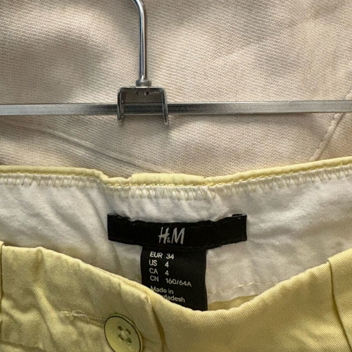 H&M Yellow Shorts Like New, Size XS