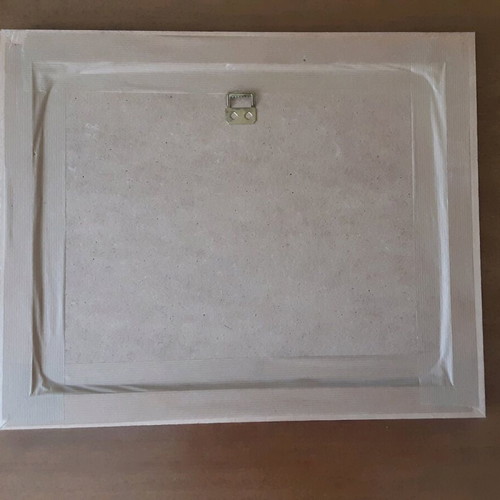 Vintage world map painting used with wooden frame