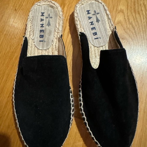 Manebi black shoes size 36 new