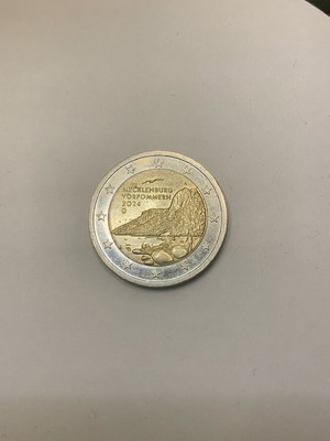 2 ευρώ 2024 D UNC ''Mecklenburg-Vorpommern - Königsstuhl'' σαν καινούργιο αναμνηστικό