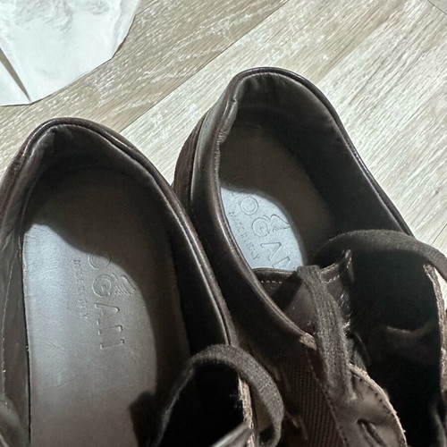 Hogan shoes brown suede like new, men's size 41.5