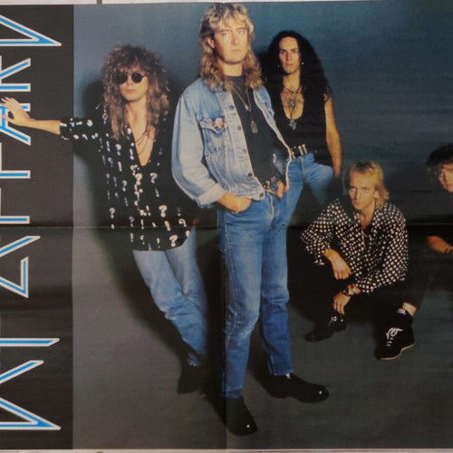 Doro & Eddie Def Leppard Double-Sided Poster used, Metal Hammer