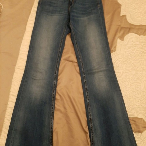 Zara denim jeans used, premium collection, bootcut style, size 38