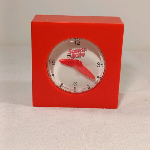 Scotch Brite desk clock used, non-working