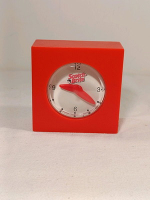Scotch Brite desk clock used, non-working