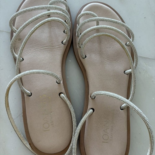 Ioannis silver sandals size 40