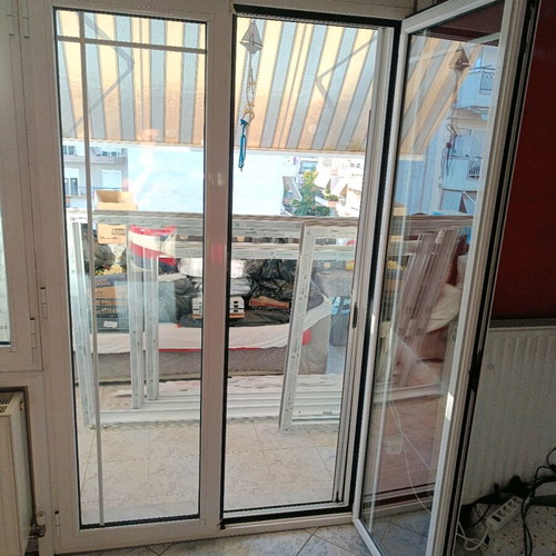 Aluminum balcony doors and window used, double glazed