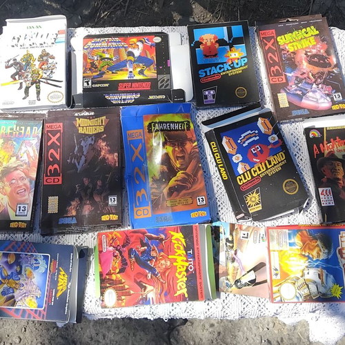 Sega Nintendo Amiga games used, no boxes