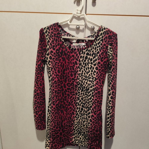 Leopard dress used, size S and M, multicolor