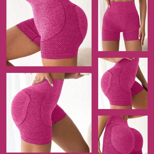 Women's hot pink sportswear gym yoga shorts leggings size Medium new