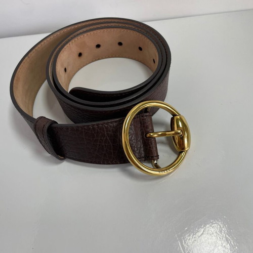 Gucci leather belt brown size 100cm like new