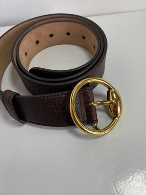 Gucci δερμάτινη ζώνη καφέ μέγεθος 100εκ σαν καινούργια